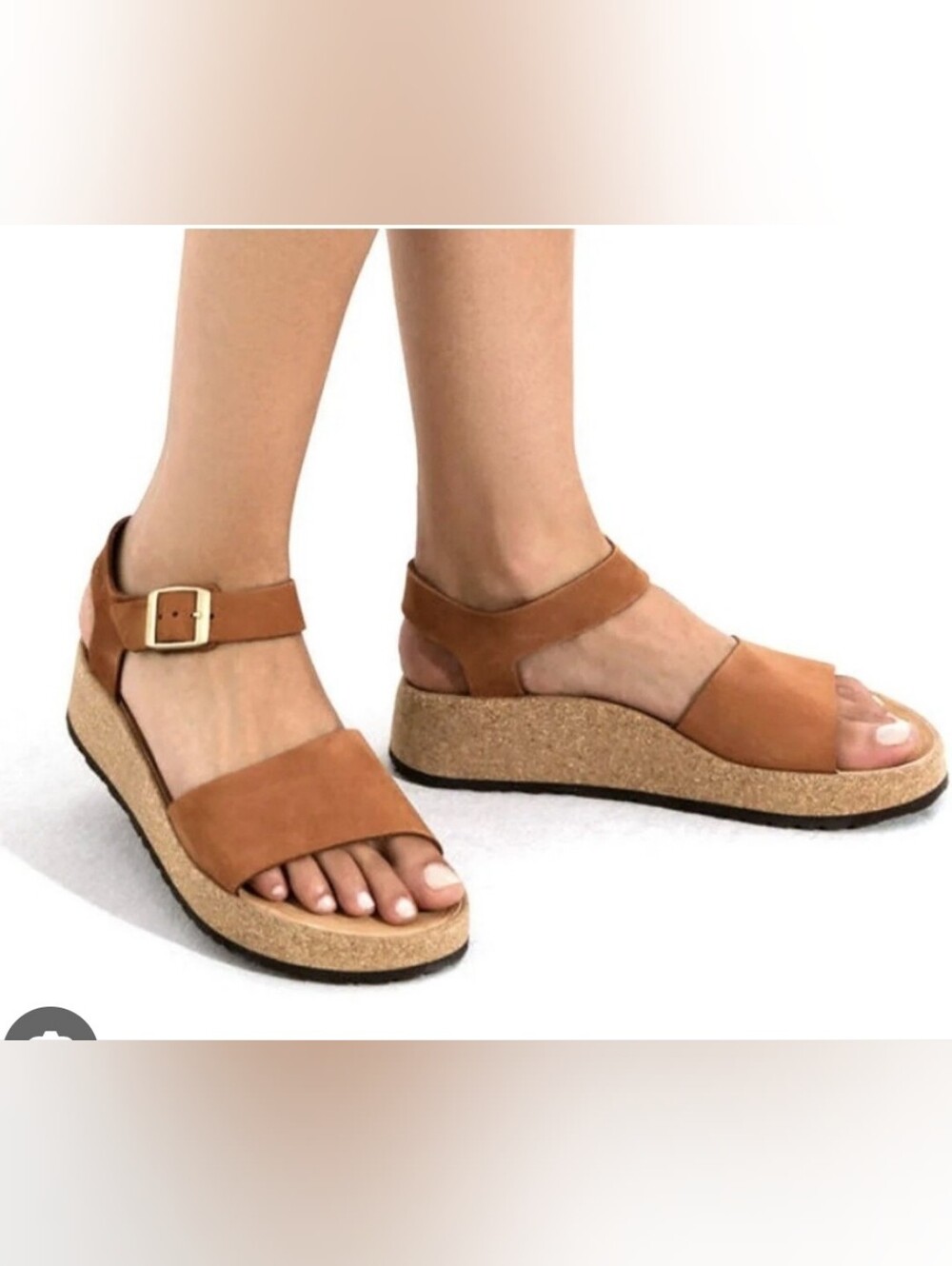 Birkenstock Glenda Papillio Leather Sandal Portugal Mocha Chocolate Brown NEW